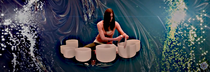 The fractal harmonics of singing bowls.